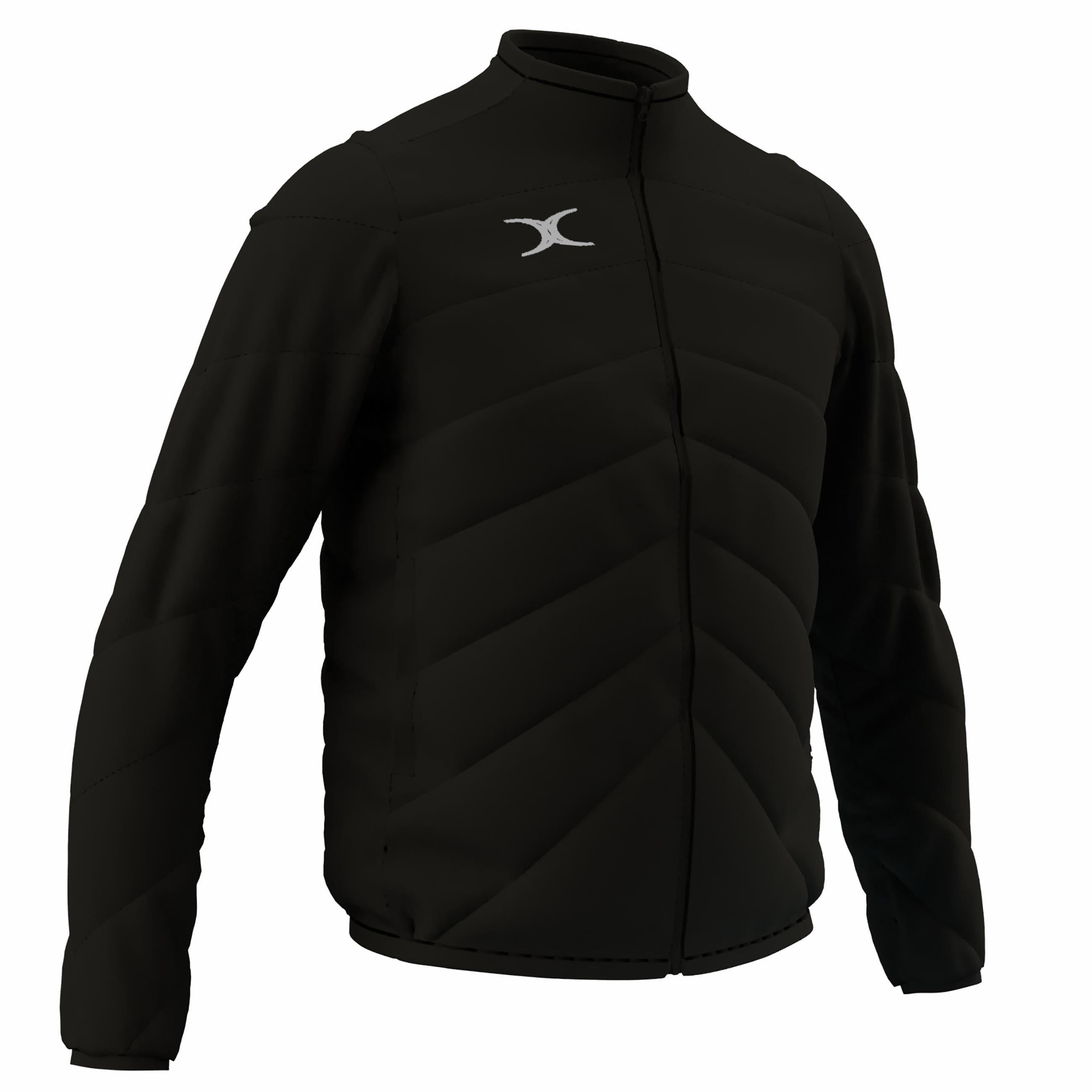 gilbert-rugby-gts-giacca-full-zip-uomo-nero-blu-navy image 6