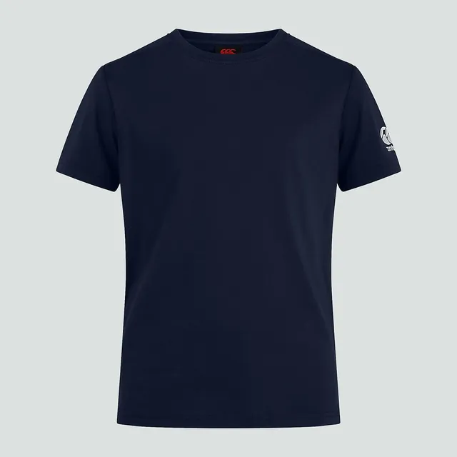 canterbury-junior-unisex-club-plain-t-shirt-blu-navy image 1