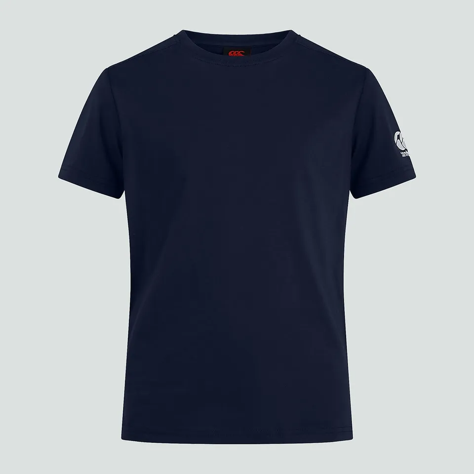 canterbury-junior-unisex-club-plain-t-shirt-blu-navy image 1