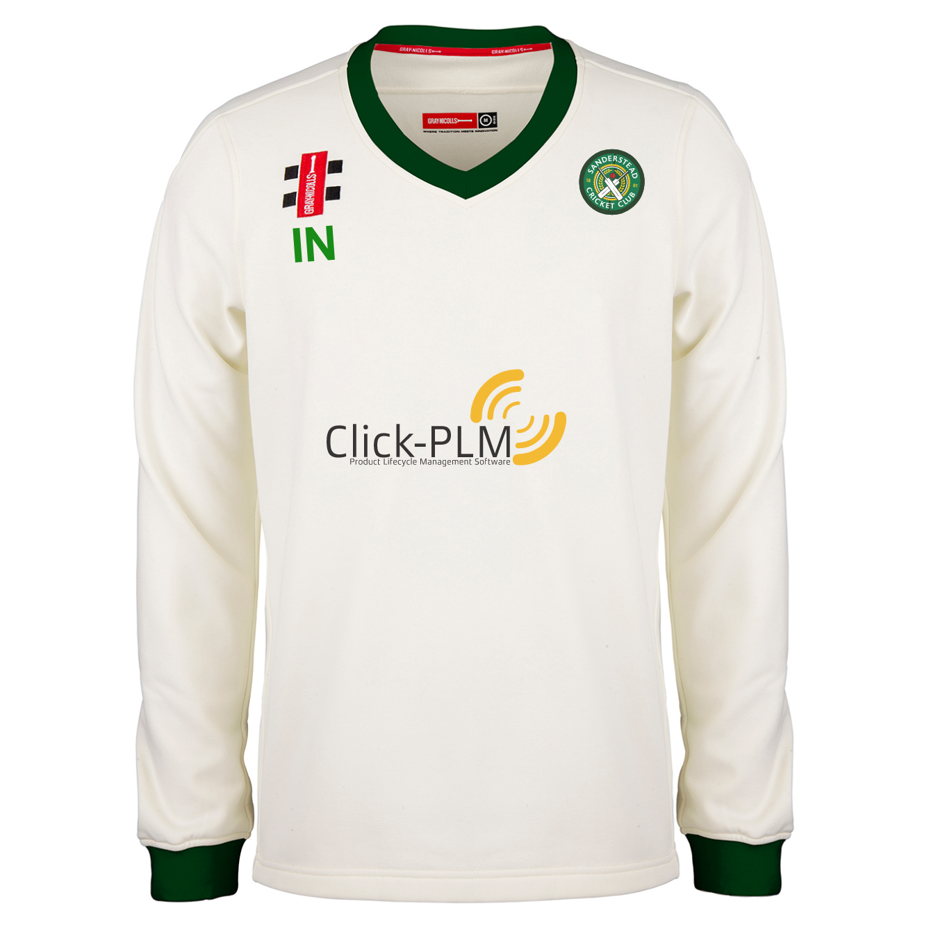gray-nicolls-pro-performance-maglione-match-cricket-sanderstead-cc-bambino-avori image 1