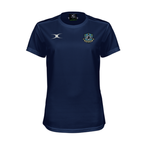 gilbert-rugby-warrington-select-rfc-t-shirt-photon-ii-donna-blu-navy-manica-cort image 1