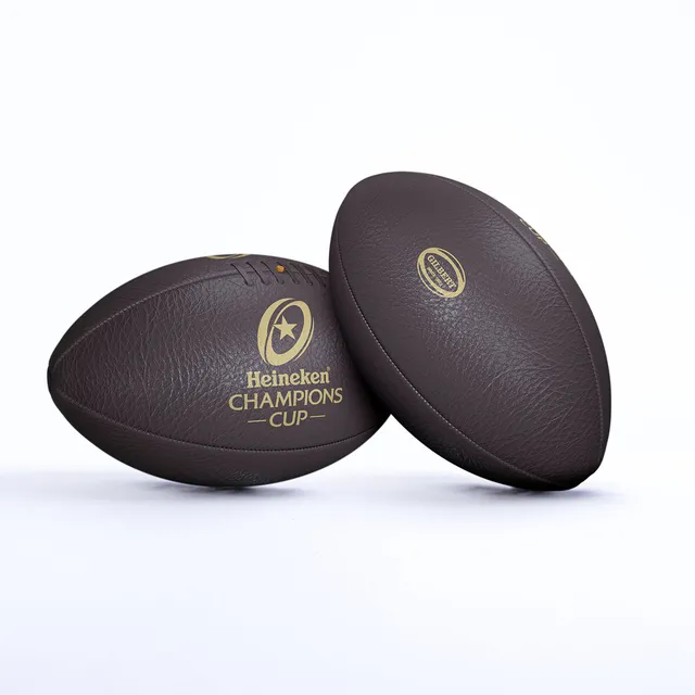 gilbert-rugby-pallone-vintage-pelle-heineken-champions-cup-misura-5 image 1