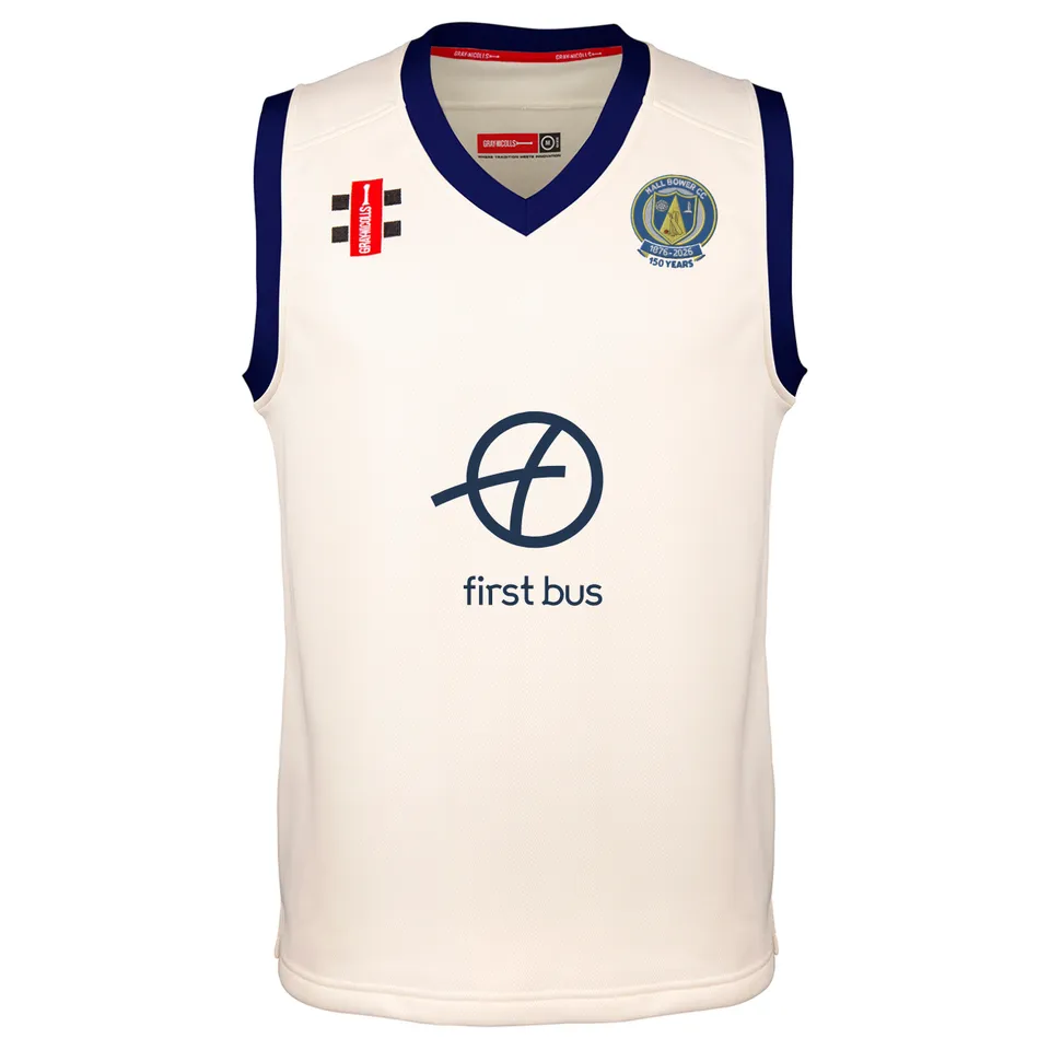 gray-nicolls-hall-bower-cc-gilet-pro-performance-avorio-blu-navy image 1