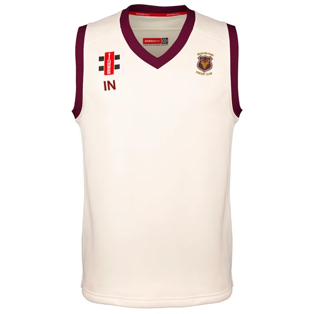 gray-nicolls-pro-performance-gilet-cricket-match-avorio-bordeaux-beaulieu-park-c image 1