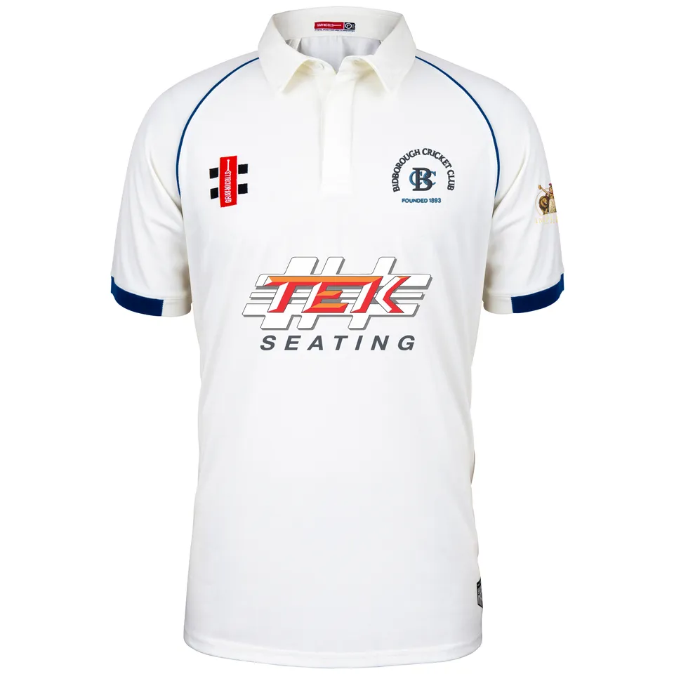 gray-nicolls-bidborough-cc-matrix-v2-maglia-manica-corta-avorio-navy-senior image 1