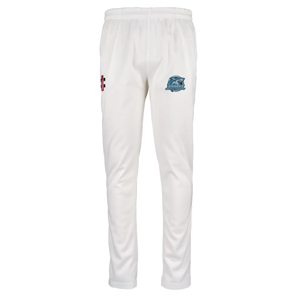 gray-nicolls-matrix-pantaloni-cricket-slim-fit-senior-sharks-cricket-academy-avo image 1