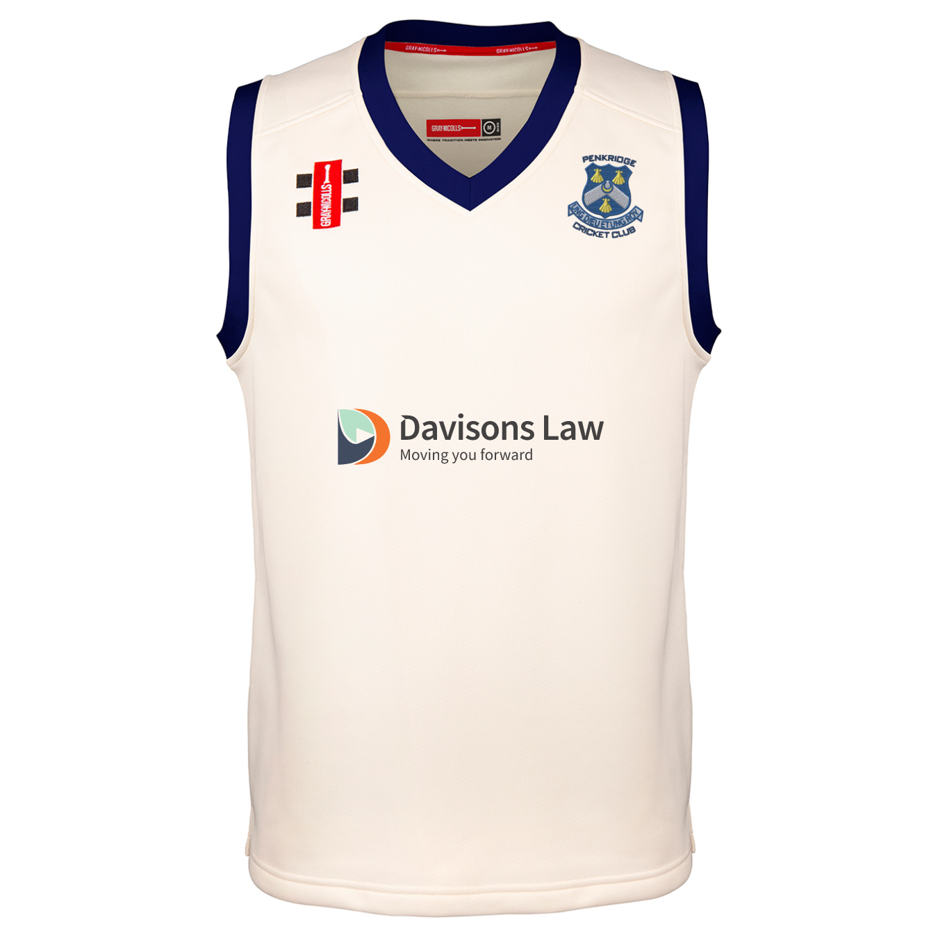 gray-nicolls-penkridge-cc-pro-performance-match-slipover-junior-avorio-navy image 1