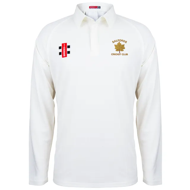 gray-nicolls-salfords-cc-matrix-v2-maglia-cricket-manica-lunga-junior-avorio image 1
