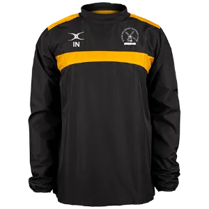 gilbert-rugby-photon-warm-up-jacket-nero-oro-ditchling-rfc-adulti image 1