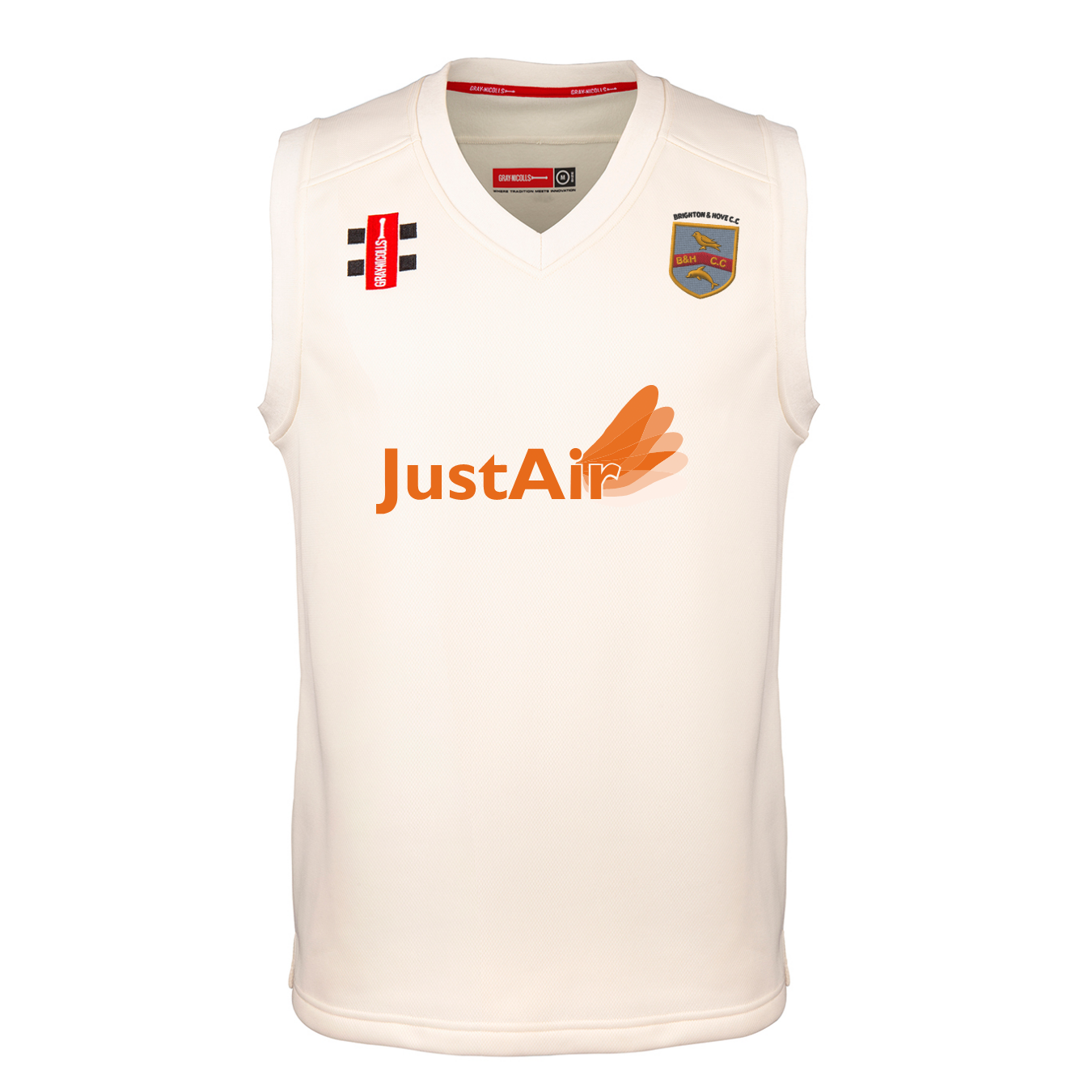 gray-nicolls-pro-performance-slipover-brighton-hove-cc-adult-avorio image 1