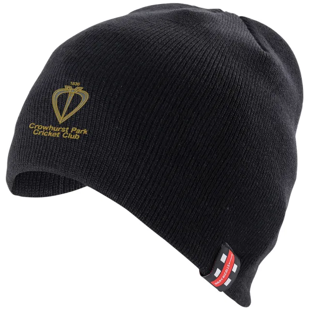 gray-nicolls-crowhurst-park-cricket-club-berretto-beanie-nero-adulto image 1