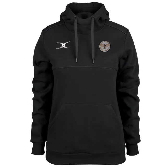 gilbert-rugby-nottingham-medics-tennis-photon-felpa-donna-nera-con-cappuccio image 1