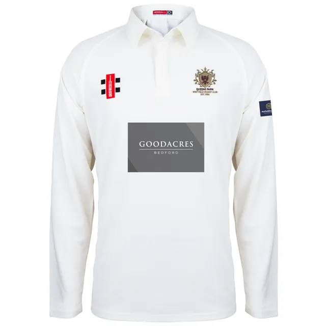 gray-nicolls-queens-park-westfield-bambino-maglia-matrix-v2-manica-lunga-avorio image 1