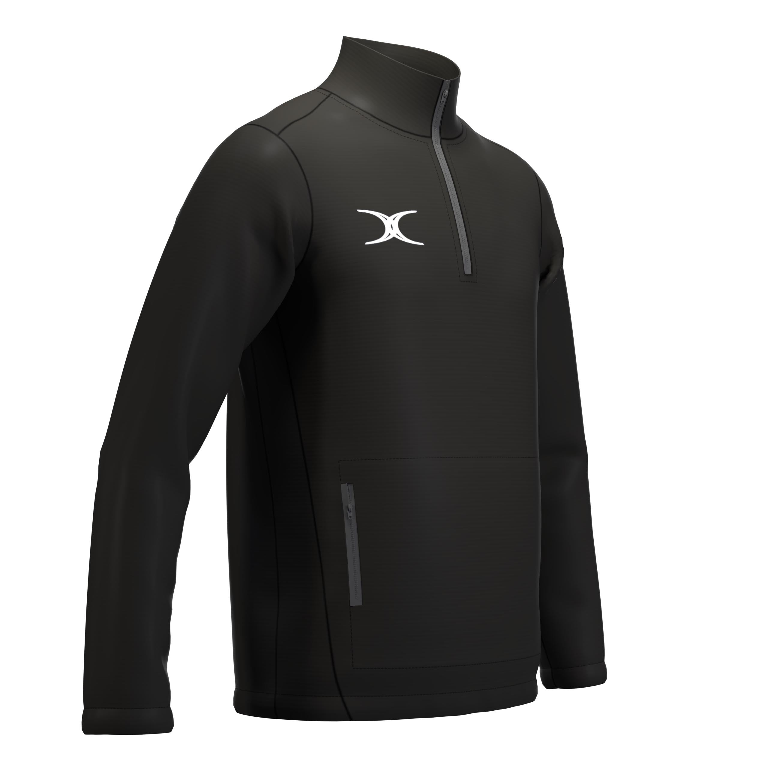 gilbert-rugby-atom-giacca-1-4-zip-junior-nero image 6