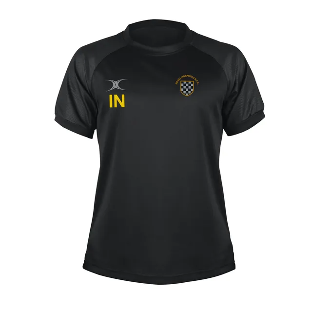 gilbert-rugby-barts-and-the-london-rfc-evo-t-shirt-manica-corta-adulto-nero image 1