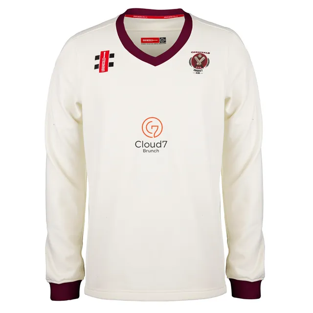 gray-nicolls-crs-cardinals-cc-pro-performance-maglione-match-senior-avorio-borde image 1