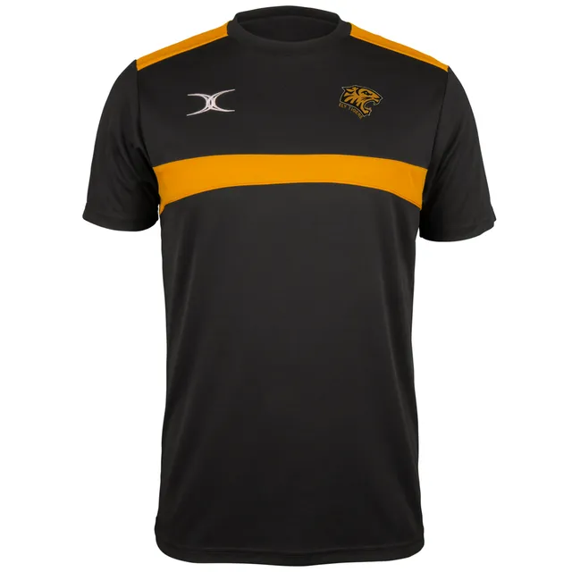 gilbert-rugby-ely-tigers-rfc-t-shirt-photon-uomo-nero-oro image 1