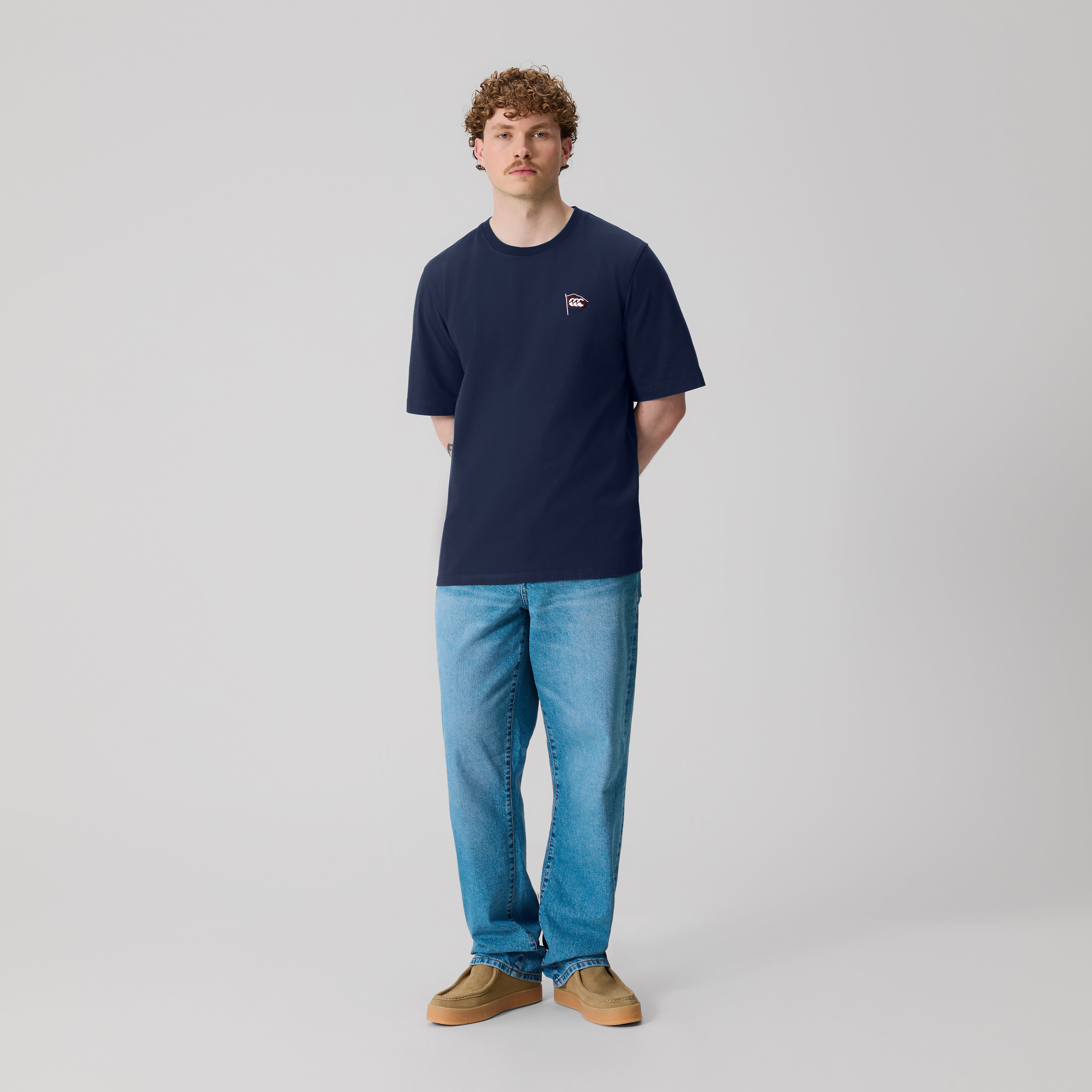 canterbury-classic-t-shirt-uomo-blu-navy image 3