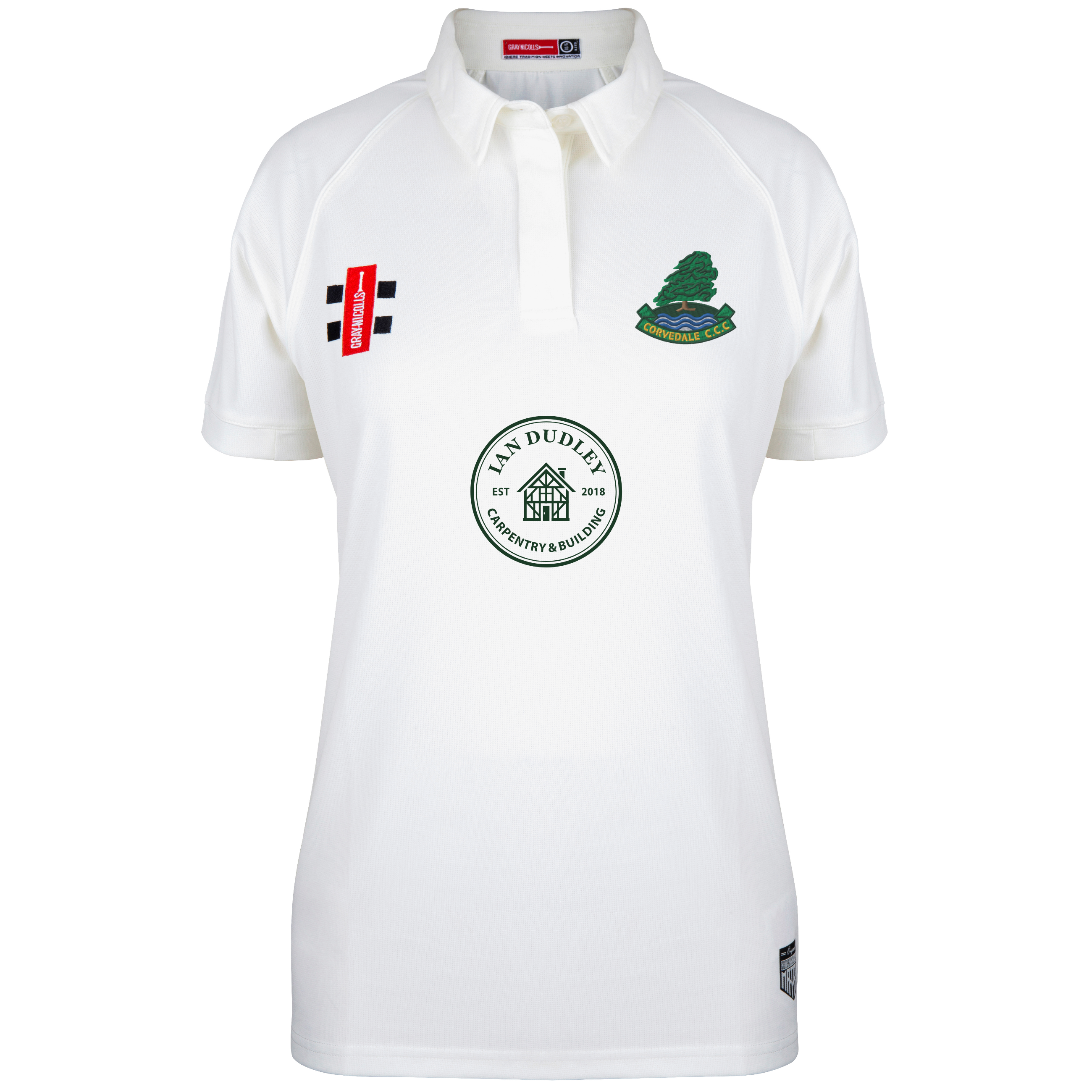 gray-nicolls-corvedale-cc-donna-matrix-v2-maglia-cricket-manica-corta-avorio image 1