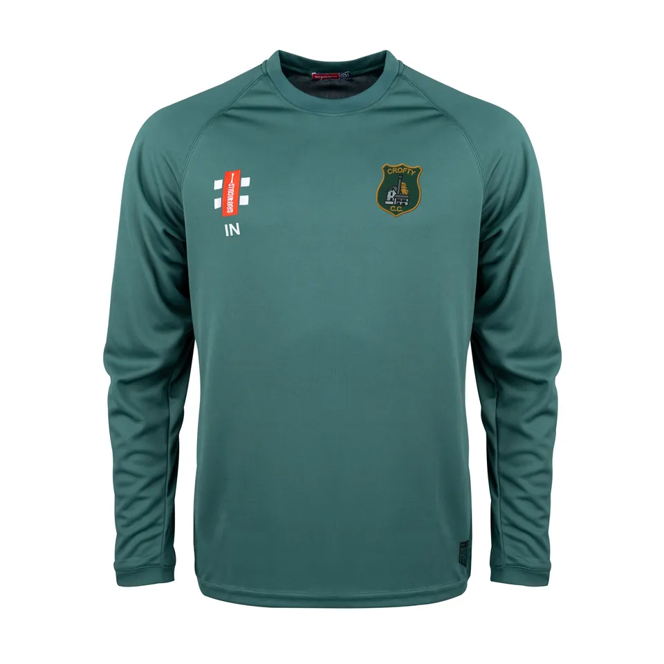 gray-nicolls-matrix-v2-maglia-cricket-manica-lunga-senior-verde-crofty-holman-cc image 1