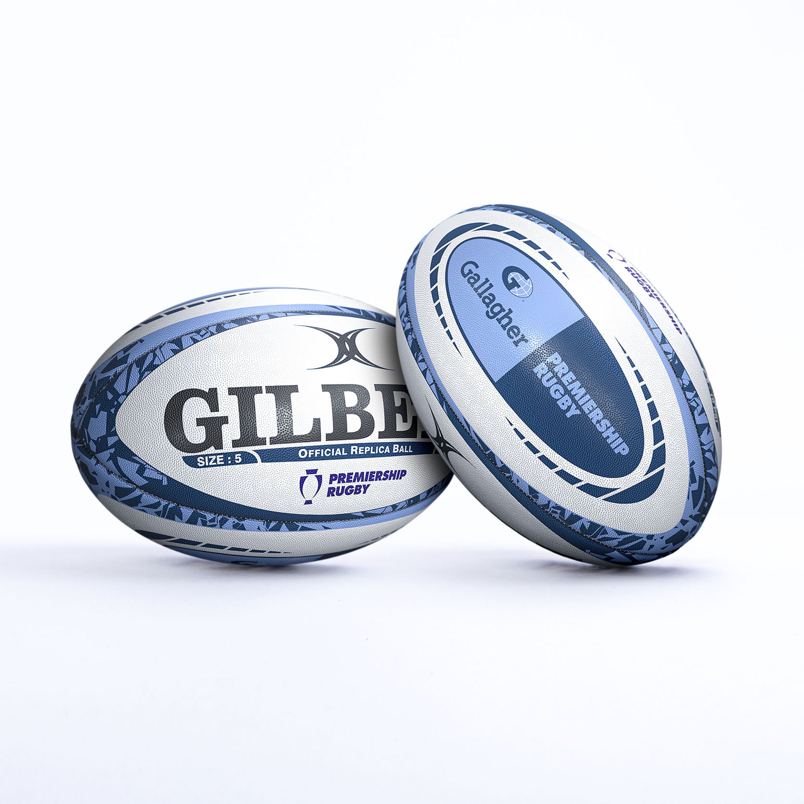 gilbert-rugby-gallagher-premiership-replica-pallone-da-rugby-2023-24-sz-5-mini image 1