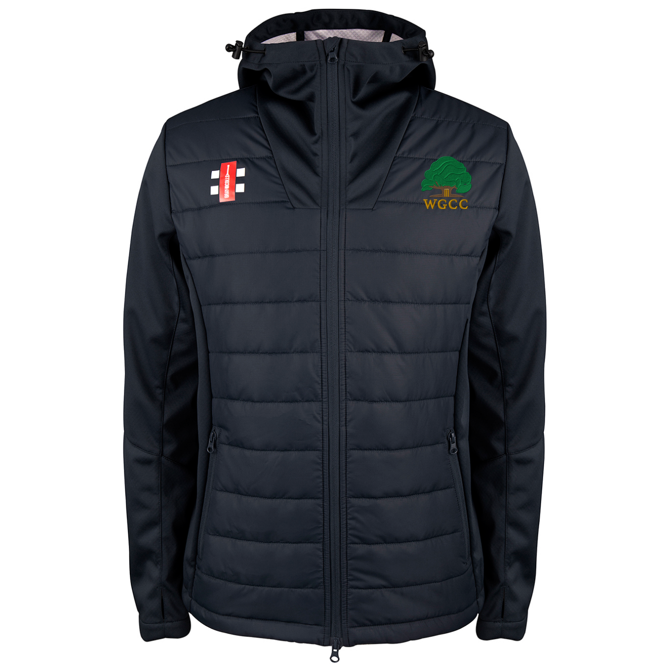 gray-nicolls-wisborough-green-cc-senior-pro-performance-giacca-training-nera image 1