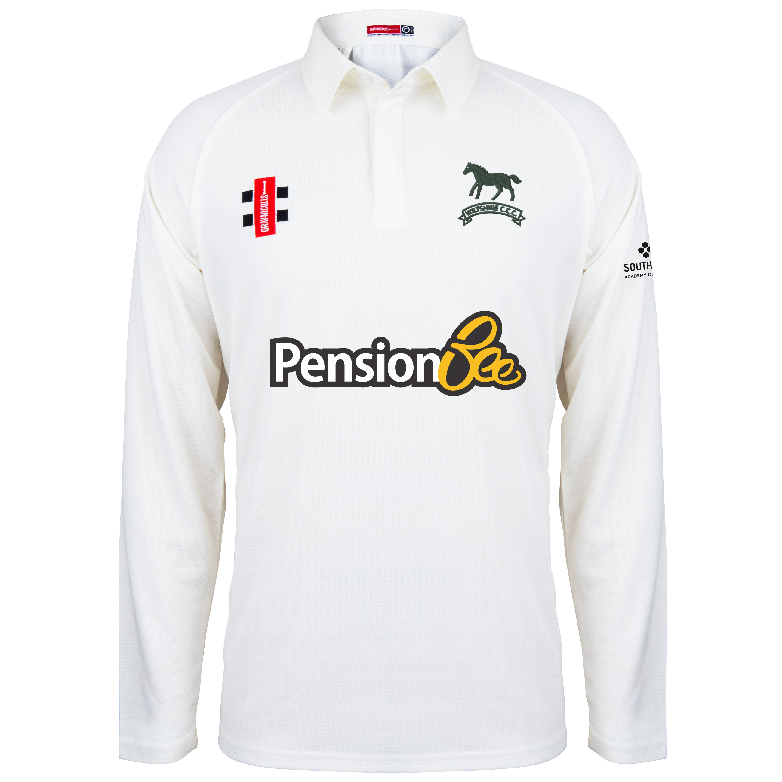 gray-nicolls-matrix-v2-maglia-cricket-manica-lunga-junior-avorio-wiltshire-crick image 1