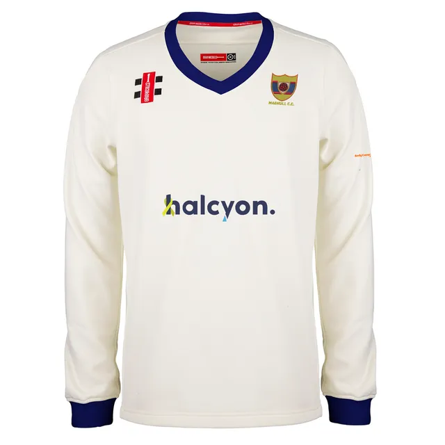 gray-nicolls-maghull-cc-senior-maglione-da-partita-pro-performance-avorio-blu-na image 1