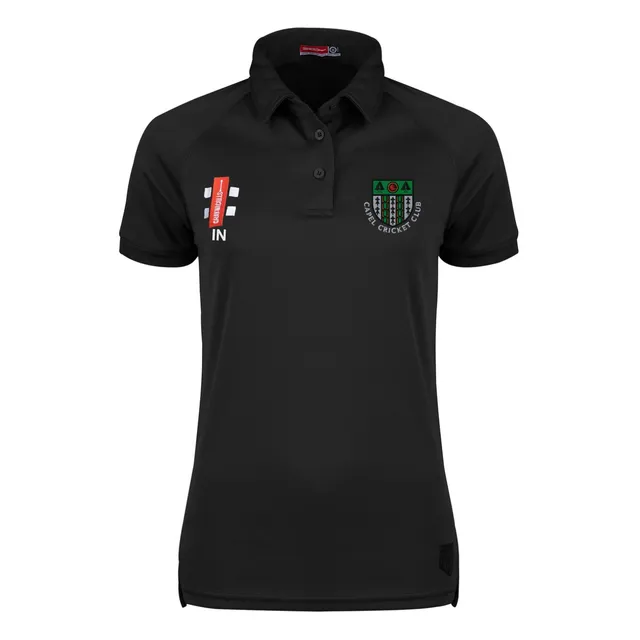 gray-nicolls-matrix-v2-polo-donna-manica-corta-capel-cricket-club-surrey-nero image 1