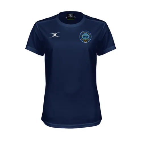 gilbert-rugby-st-neots-rfc-photon-ii-t-shirt-donna-blu-navy-manica-corta image 1