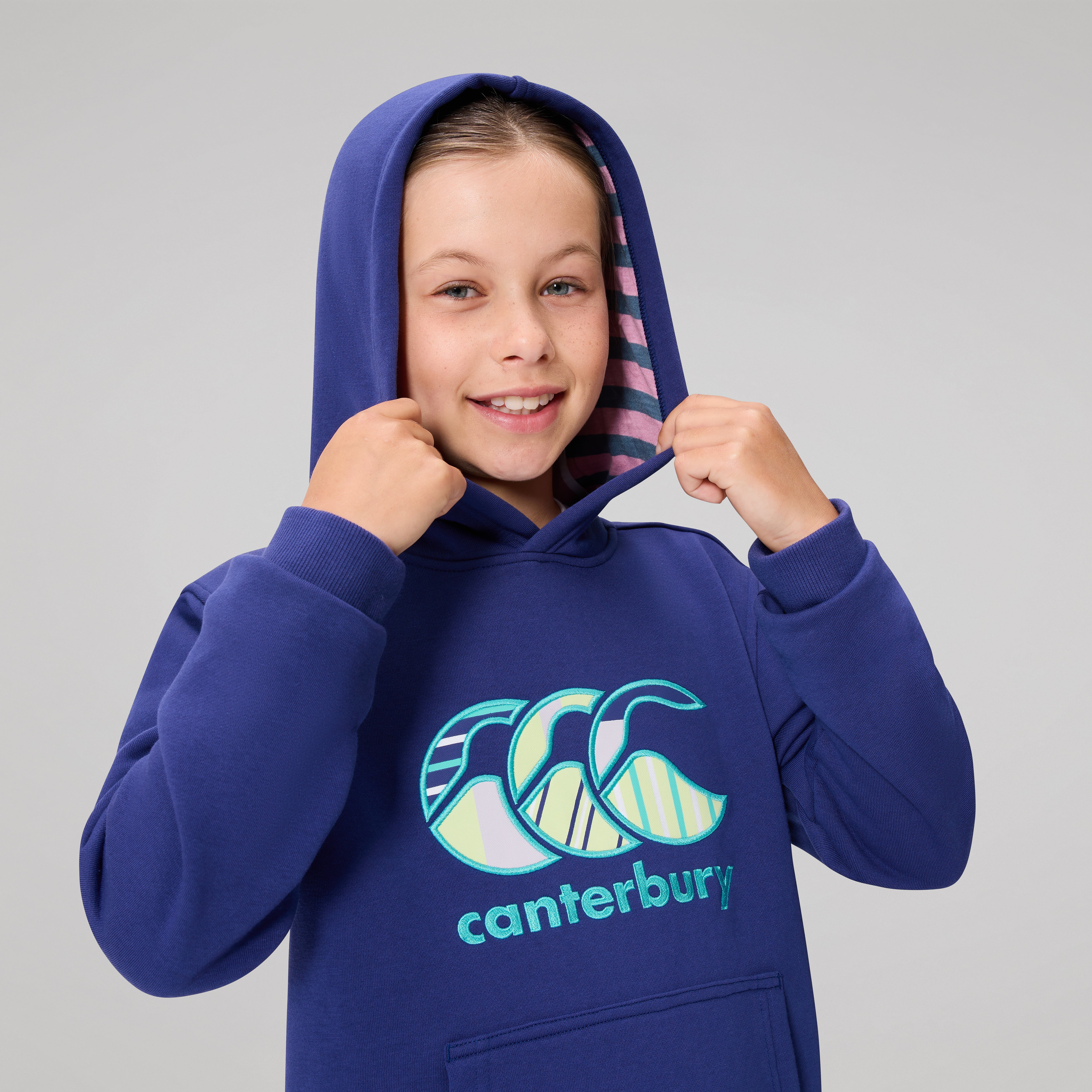 canterbury-felpa-uglies-con-cappuccio-bambino-blu-navy image 8