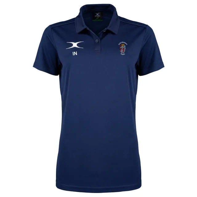 gilbert-rugby-photon-ii-polo-manica-corta-senior-cccu-rugby-blu-navy image 1