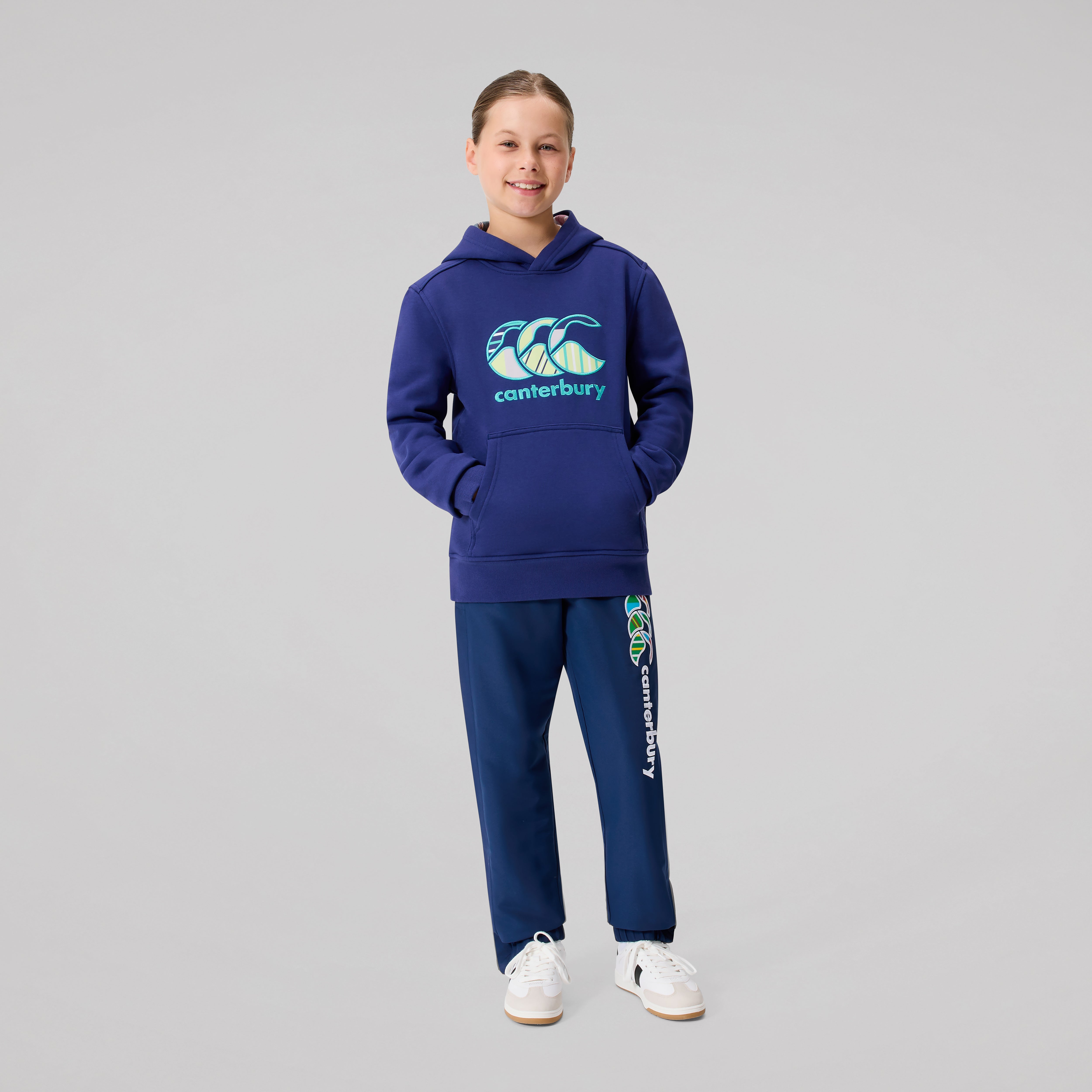 canterbury-felpa-uglies-con-cappuccio-bambino-blu-navy image 2
