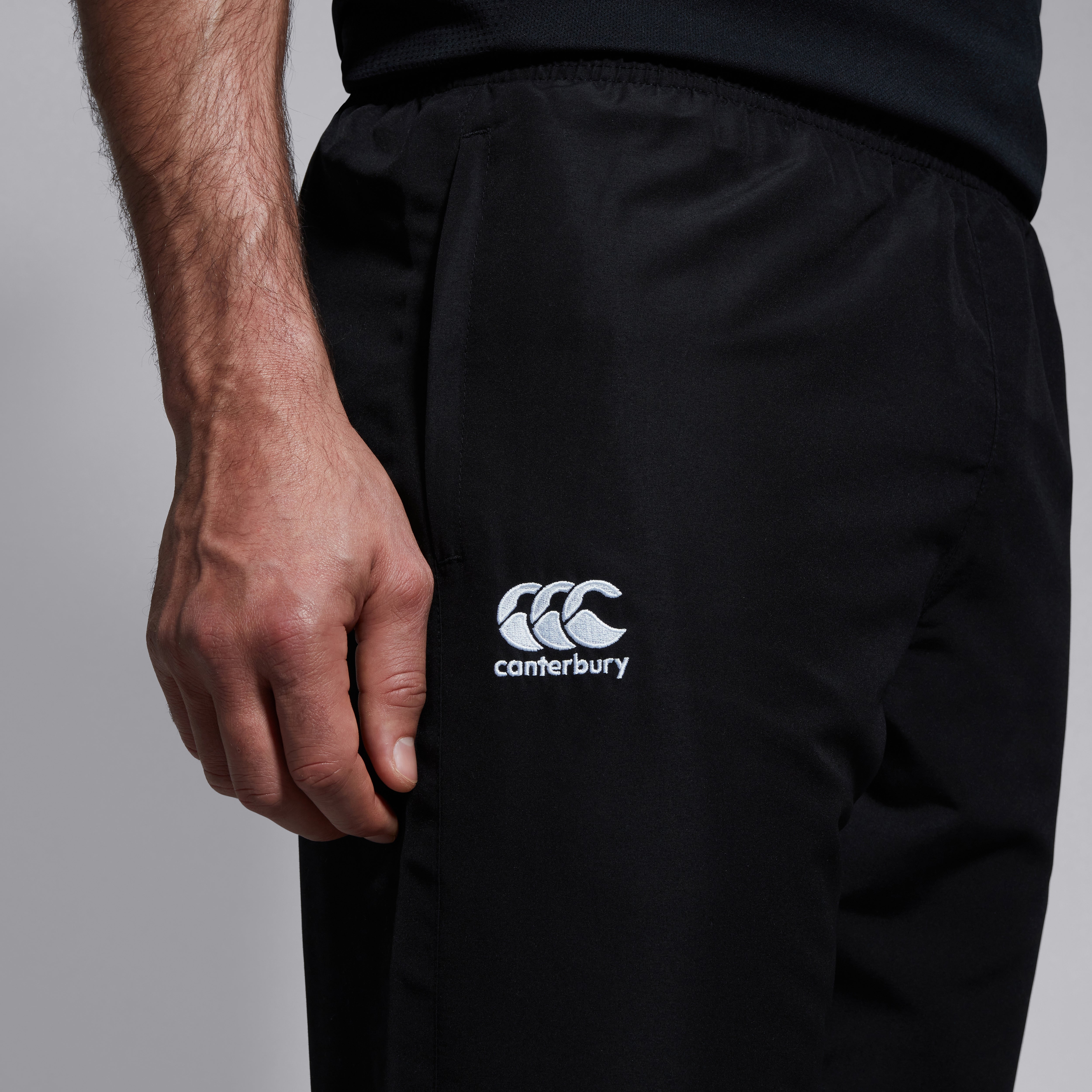 canterbury-club-plain-pantalone-tuta-uomo-nero-vita-affusolata image 7