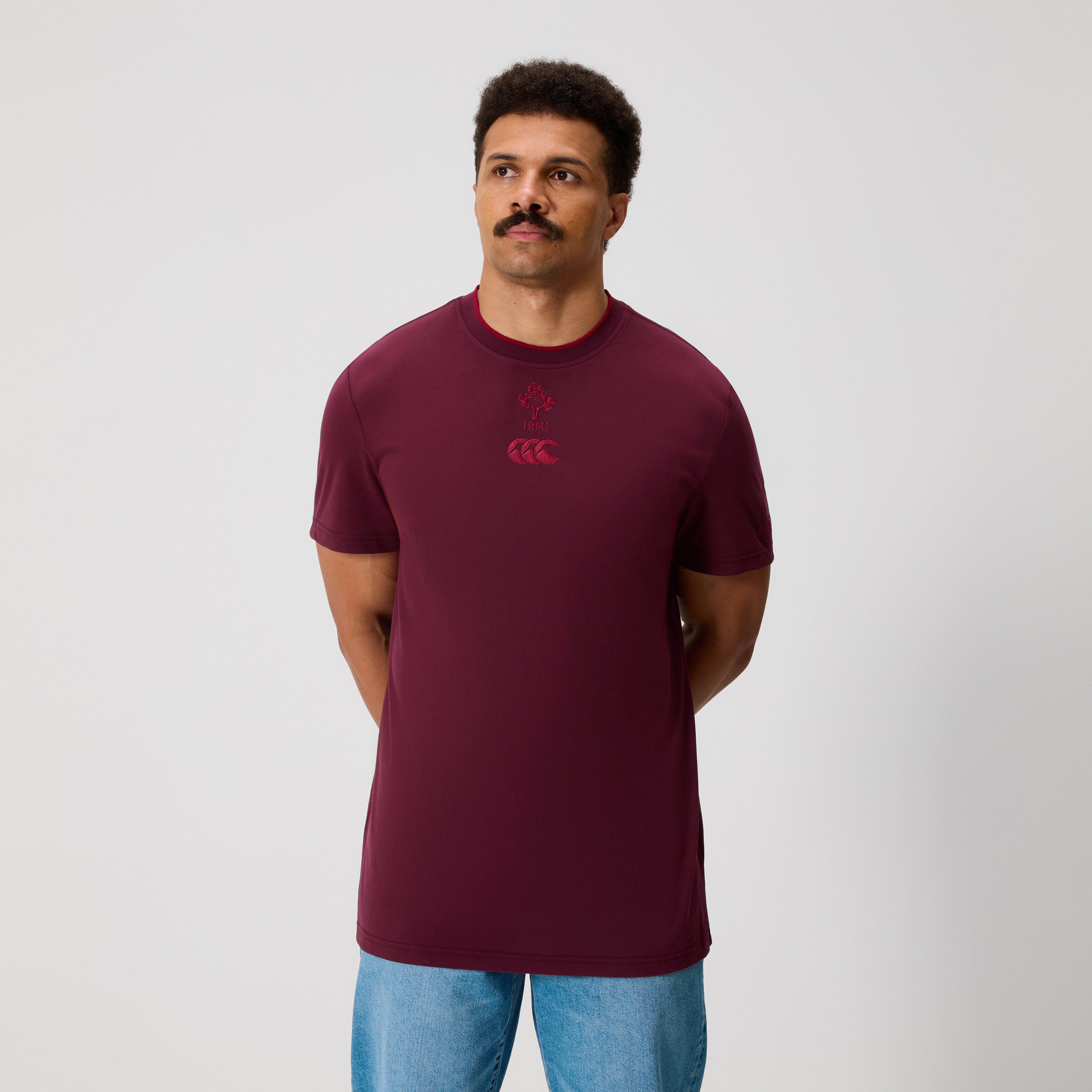 canterbury-ireland-team-t-shirt-uomo-in-cotone-viola image 1
