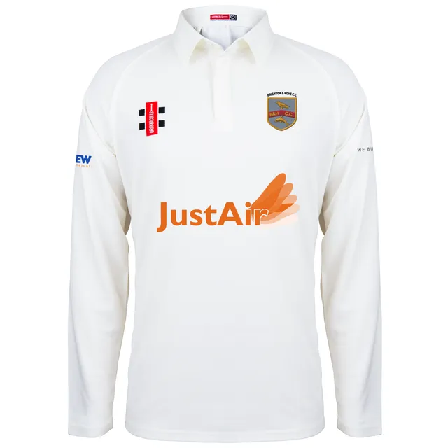 gray-nicolls-brighton-hove-cc-matrix-v2-maglia-cricket-manica-lunga-junior-avori image 1