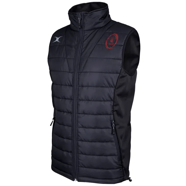 gilbert-rugby-army-rugby-union-pro-gilet-bodywarmer-uomo-nero image 1