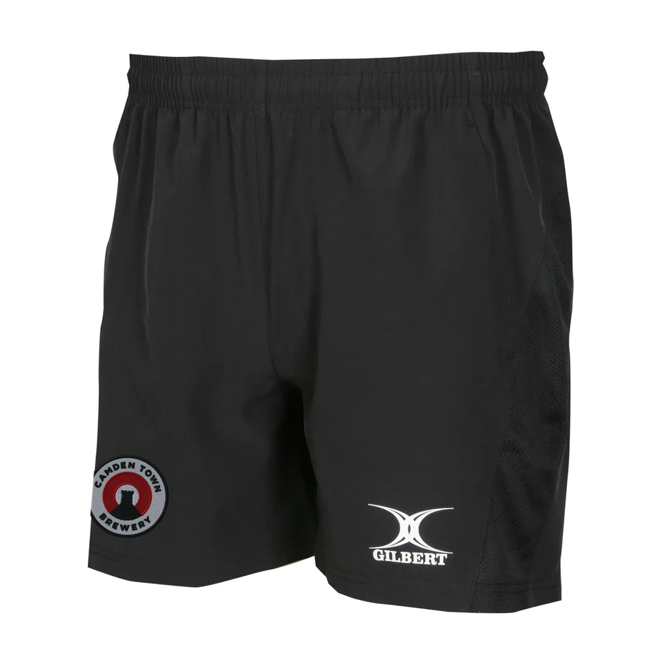 gilbert-rugby-camden-town-brewery-senior-pantaloncini-leisure-neri image 1