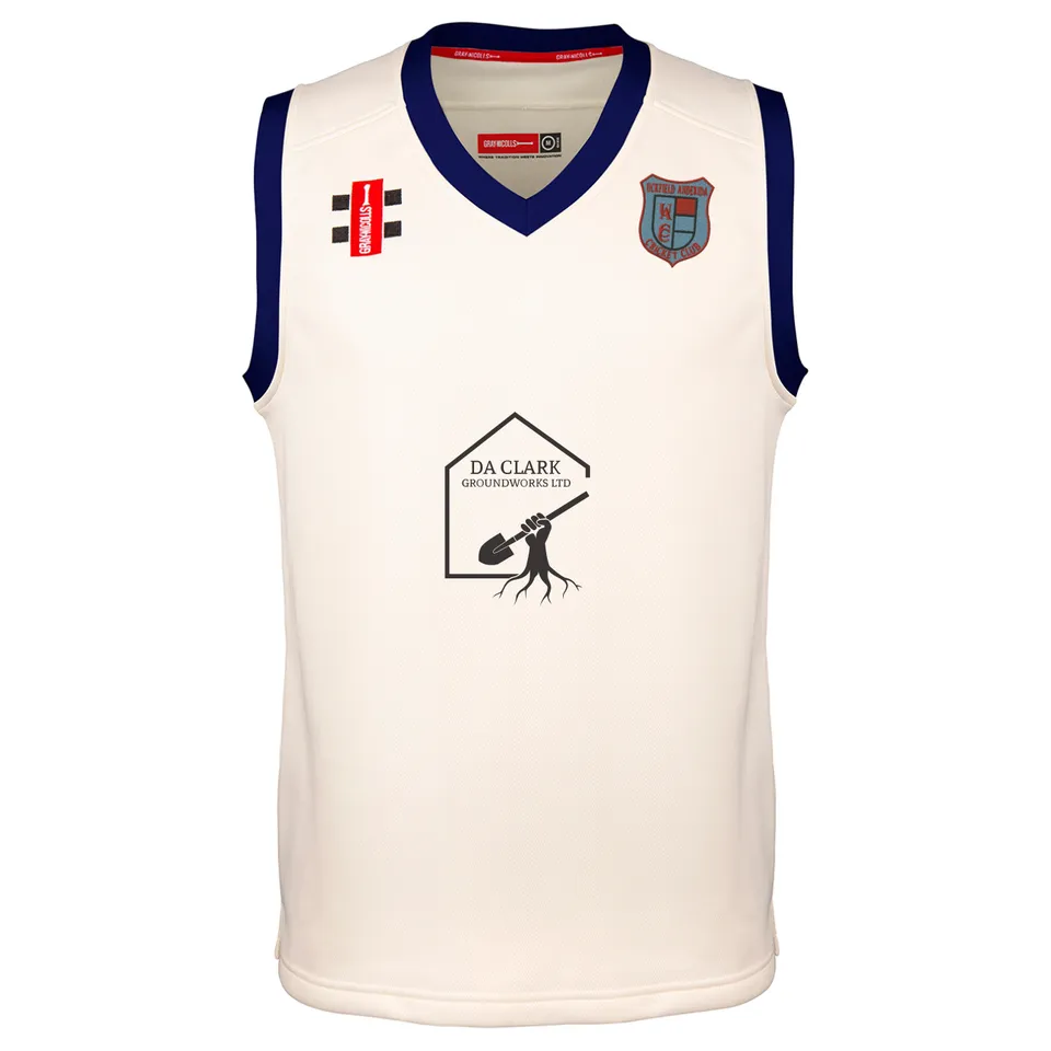 gray-nicolls-pro-performance-gilet-match-senior-uckfield-anderida-cc-avorio-navy image 1