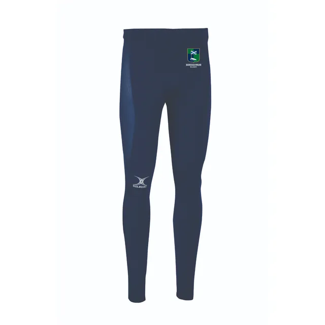 gilbert-rugby-boroughmuir-atomic-ii-leggings-baselayer-junior-blu-navy image 1