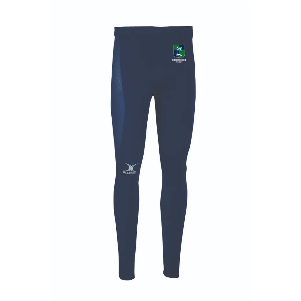 gilbert-rugby-boroughmuir-atomic-ii-leggings-baselayer-junior-blu-navy image 1