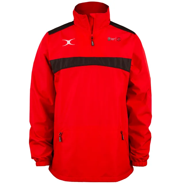 gilbert-rugby-england-match-officials-senior-red-black-photon-1-4-zip-jacket image 1