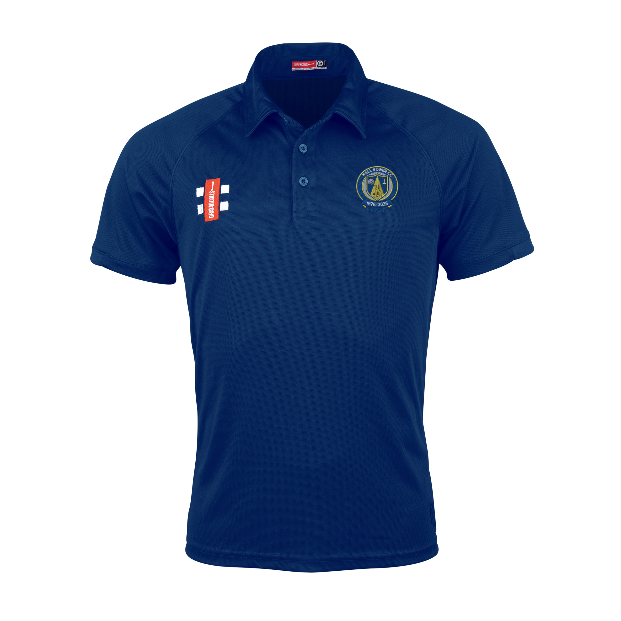 gray-nicolls-hall-bower-cc-junior-matrix-v2-polo-manica-corta-blu-navy image 1