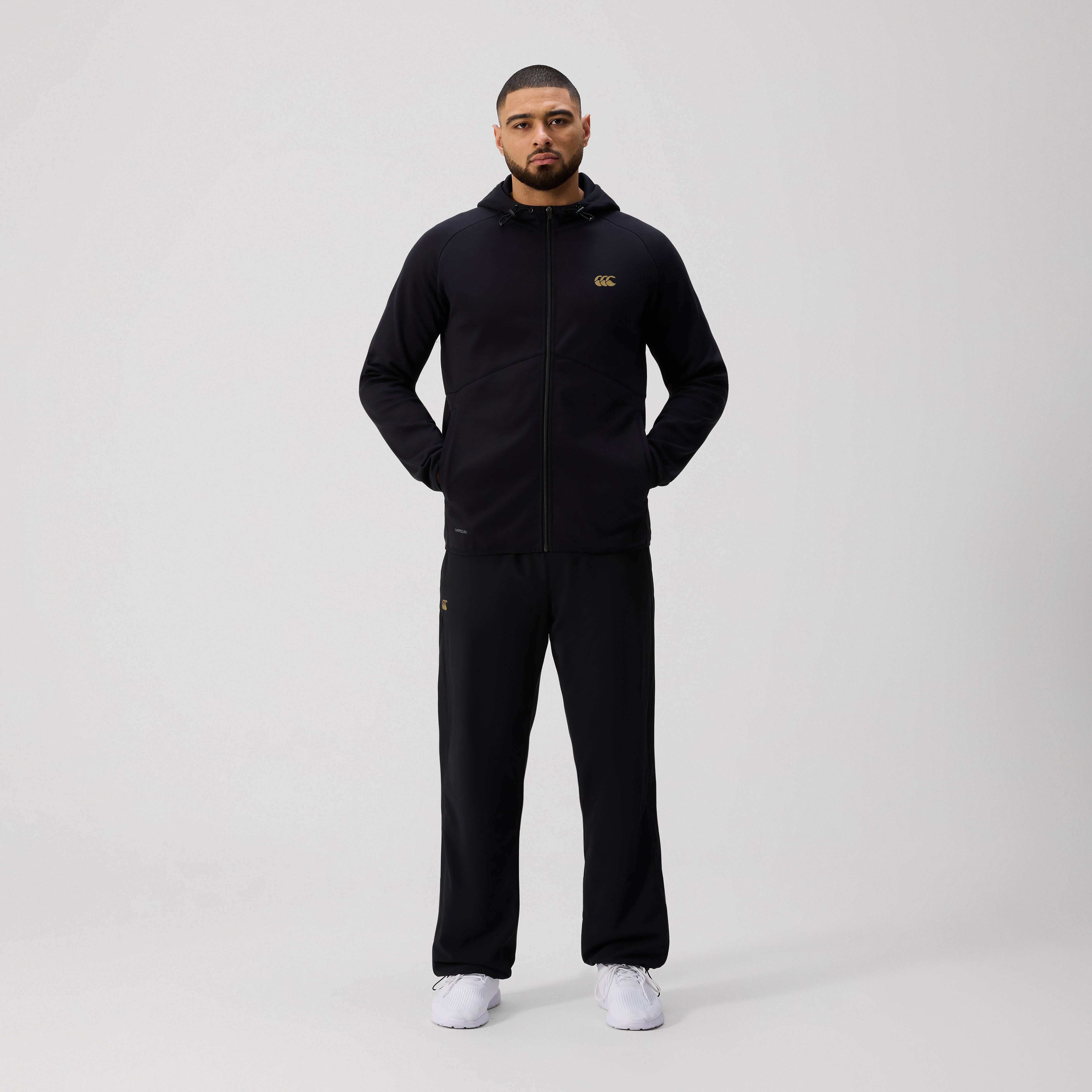 canterbury-tempo-felpa-cappuccio-full-zip-uomo-nero image 4