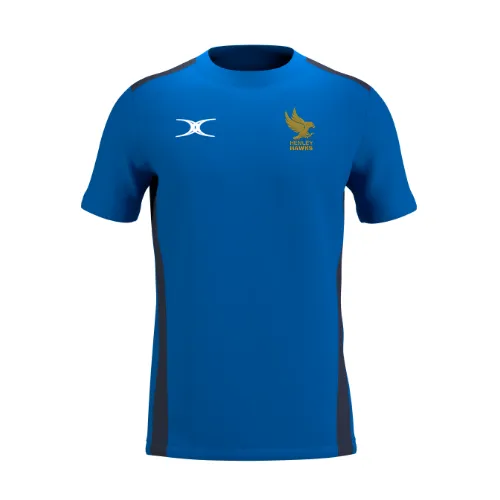 gilbert-rugby-atom-t-shirt-junior-manica-corta-henley-hawks-royal-dark-navy image 1