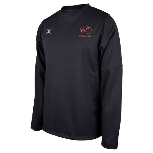 gilbert-rugby-saints-rugby-adult-pro-warm-up-top-black image 1
