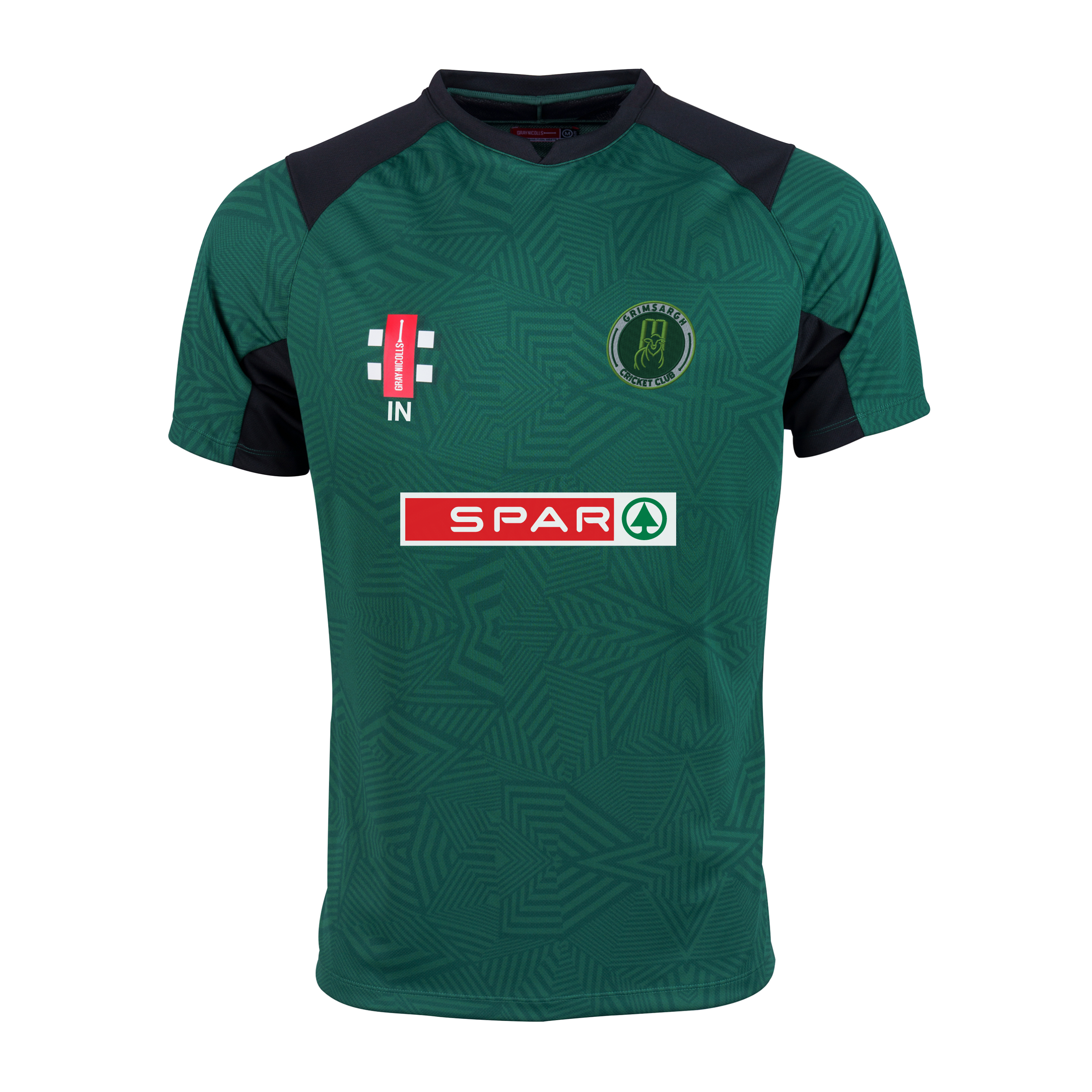 gray-nicolls-grimsargh-cc-senior-pro-t20-maglia-manica-corta-verde-nero image 1