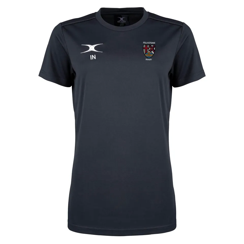 gilbert-rugby-felixstowe-rfc-photon-ii-t-shirt-manica-corta-senior-nero image 1
