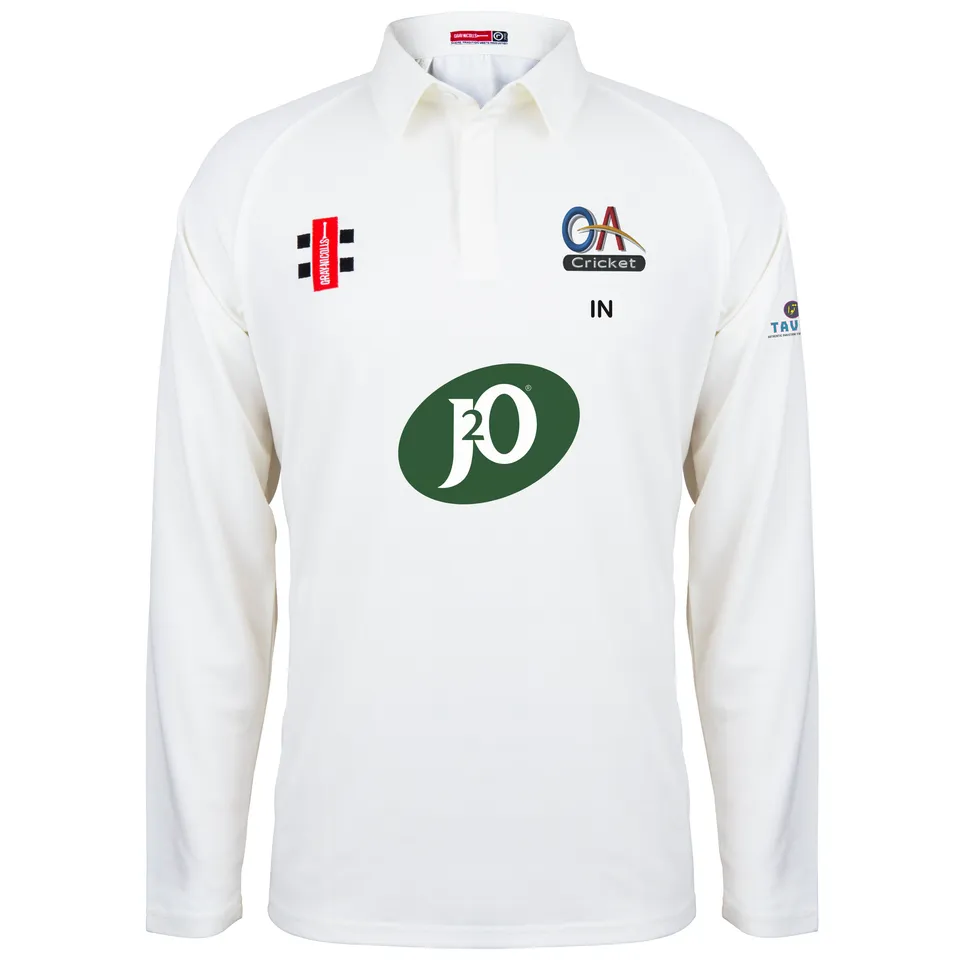 gray-nicolls-old-albanian-cc-matrix-v2-maglia-cricket-manica-lunga-junior-avorio image 1