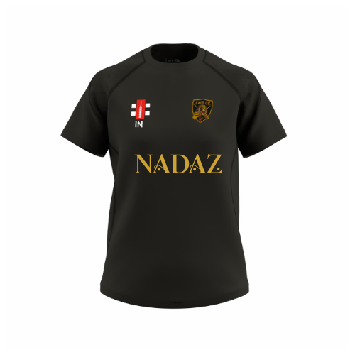gray-nicolls-gts-t-shirt-manica-corta-donna-nera-luton-women-girls-cricket-club image 1